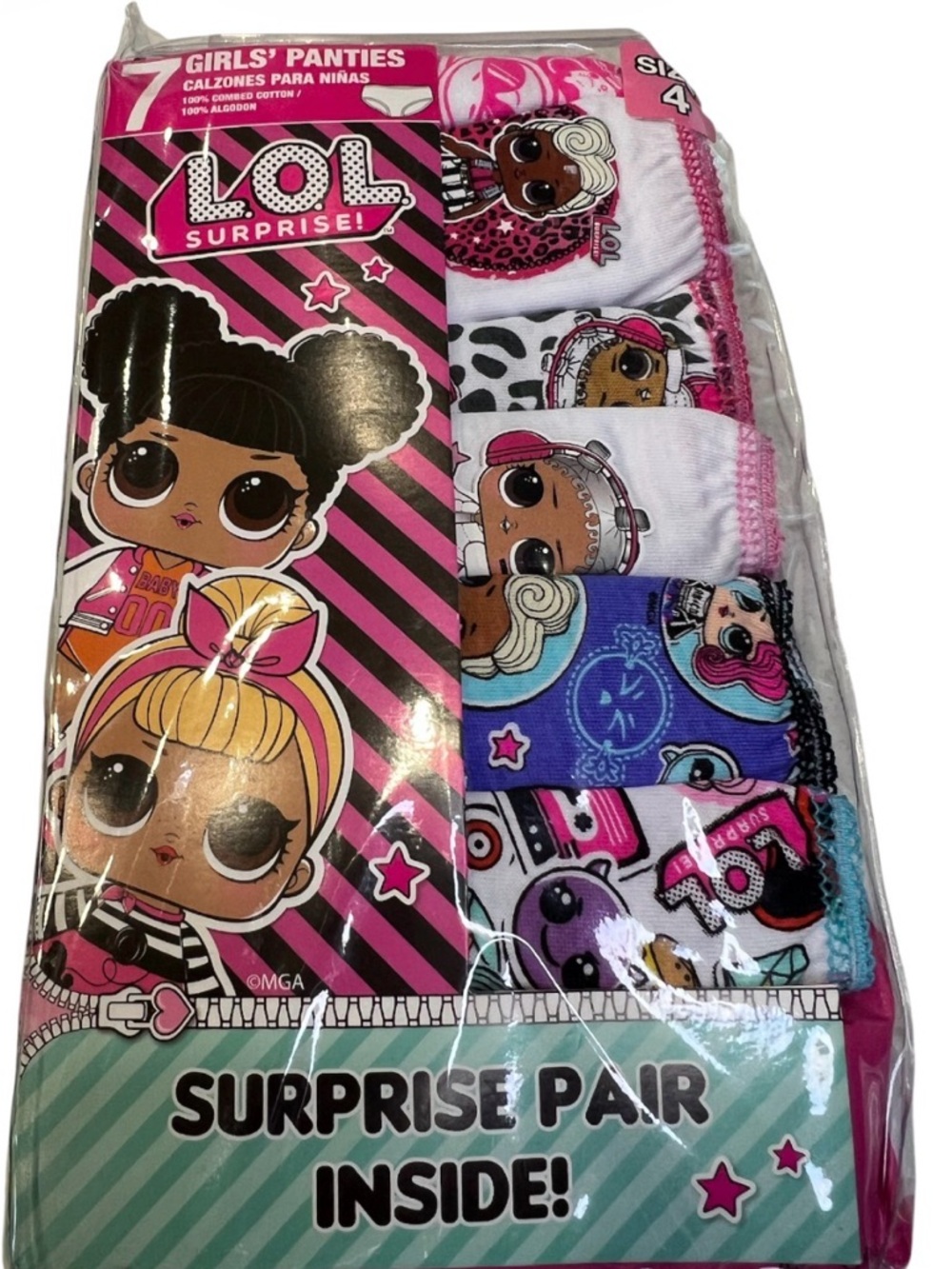L.O.L. Surprise! Girls Panties - White, Pink, Blue, Black NWT